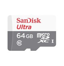 Ultra 64GB microSDXC UHS-I Class 10 Up to 80MB/s Memory Card with Adapter